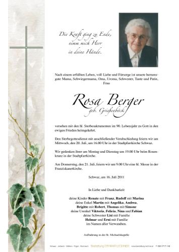 Parte von Rosa Berger