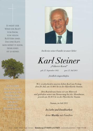 Parte von Karl Steiner