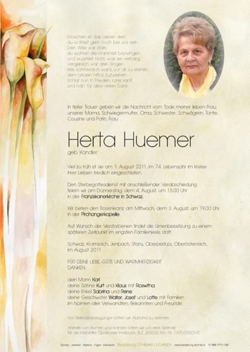 Parte von Herta Huemer