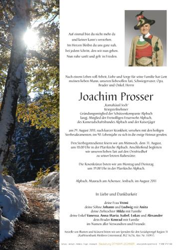 Parte von Joachim Prosser
