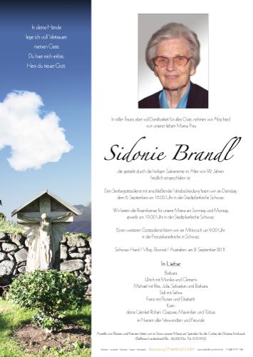Parte von Sidonie Brandl
