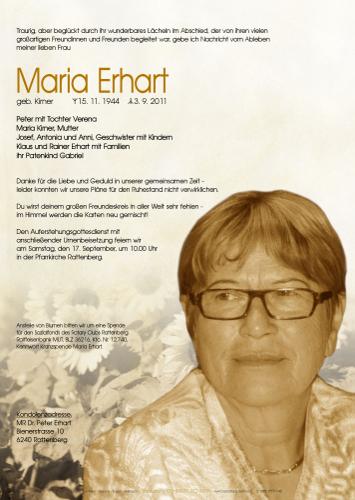 Parte von Maria Erhart