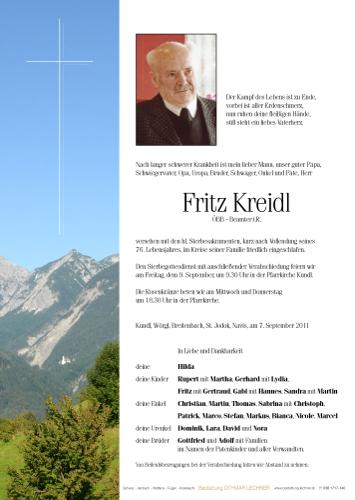 Parte von Fritz Kreidl