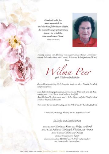 Parte von Wilma Peer