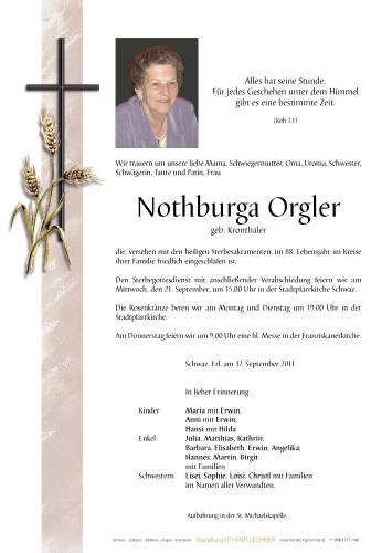 Parte von Nothburga Orgler