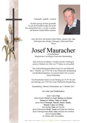 Parte von Josef Mauracher