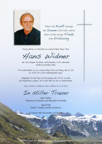 Parte von Johann Widner