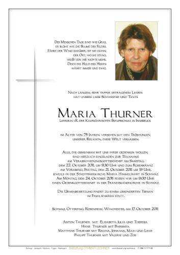 Parte von Maria Thurner