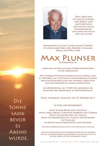 Parte von Max Plunser