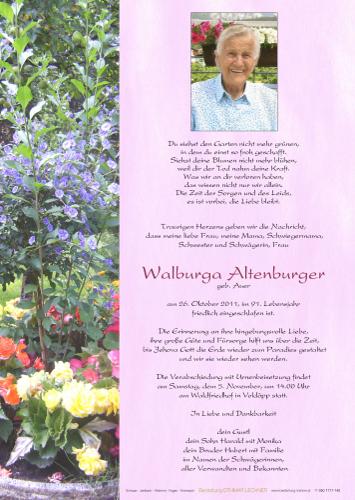 Parte von Walburga Altenburger