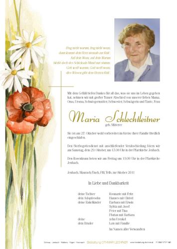 Parte von Maria Schlechtleitner