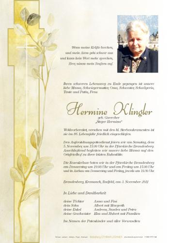 Parte von Hermine Klingler