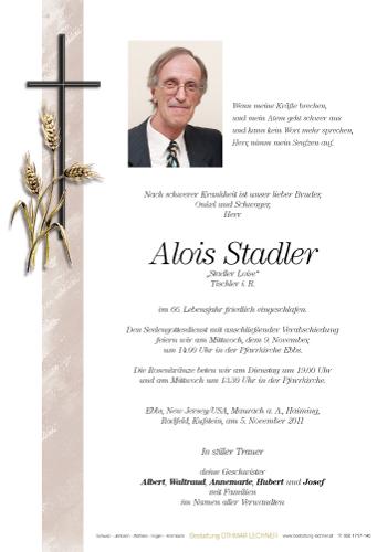 Parte von Alois Stadler
