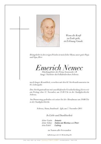 Parte von Emerich Nemec