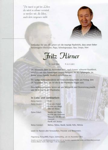 Parte von Fritz Hirner