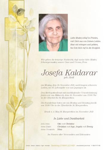 Parte von Josefa Kaldarar