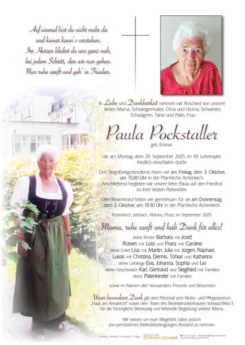 Parte von Paula Pockstaller