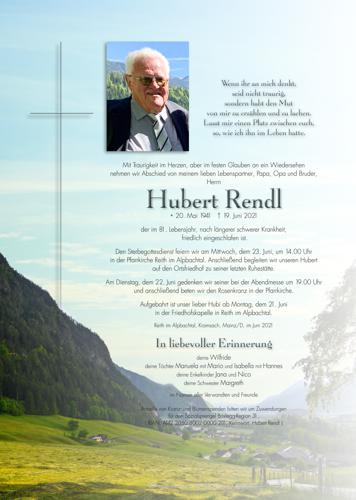 Parte von Hubert Rendl