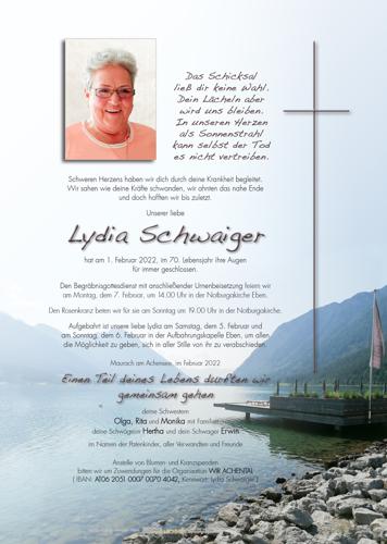 Parte von Lydia Schwaiger