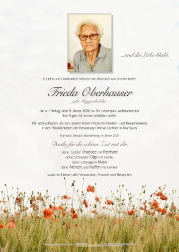 Parte von Frieda Oberhauser