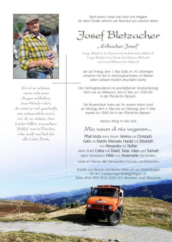 Parte von Josef Bletzacher