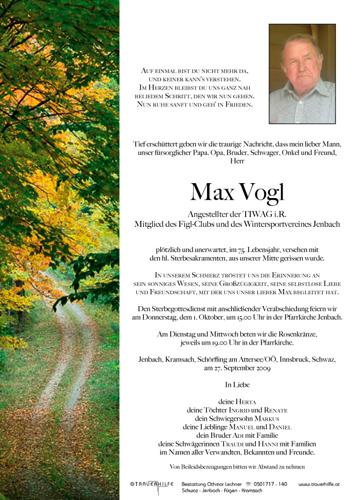 Parte von Max Vogl