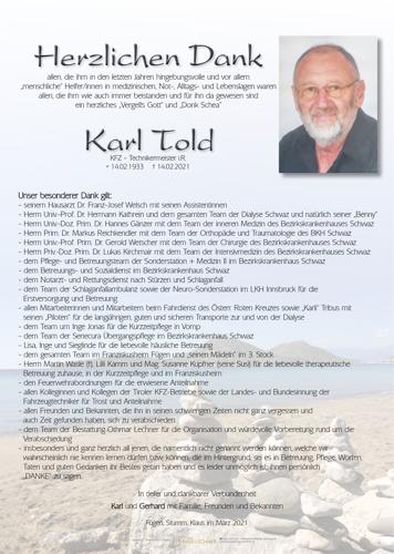 Parte von Karl Told
