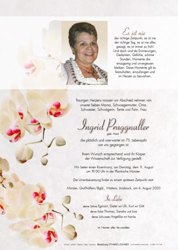 Parte von Ingrid Pruggnaller