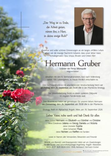 Parte von Hermann Gruber
