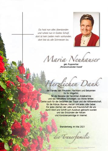 Parte von Maria Neuhauser