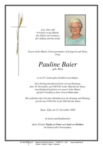 Parte von  Baier Pauline Frau
