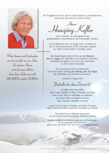 Parte von Hansjörg Kofler
