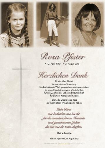 Parte von Rosa Pfister