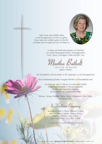 Parte von Martha Bathelt