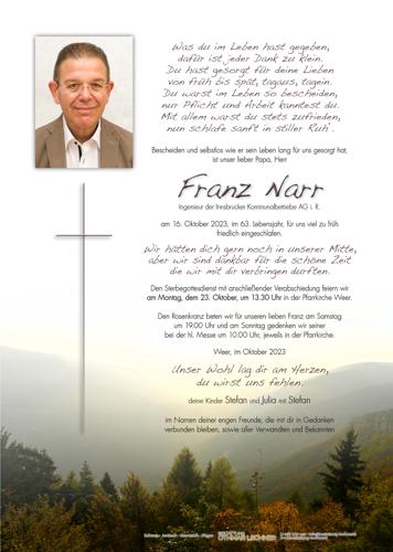 Parte von Franz Narr