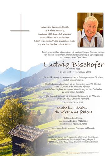 Parte von Ludwig Bischofer
