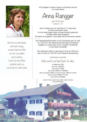 Parte von Anna Rangger