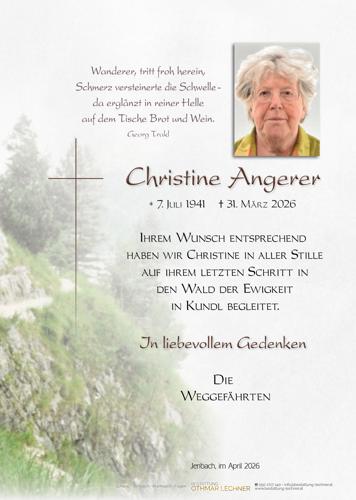 Parte von Christine Angerer