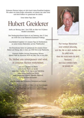 Parte von Hubert Greiderer