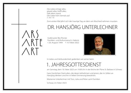 Parte von Dr. Hansjörg Unterlechner