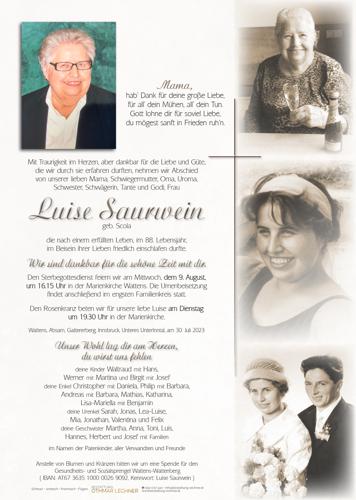 Parte von Luise Saurwein