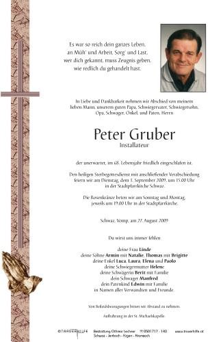 Parte von Peter Gruber