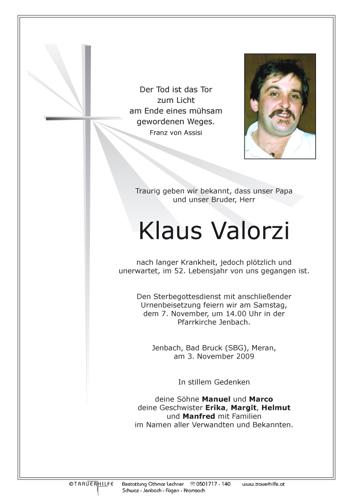 Parte von Klaus Valorza