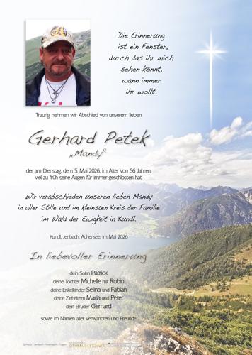 Parte von Gerhard Petek