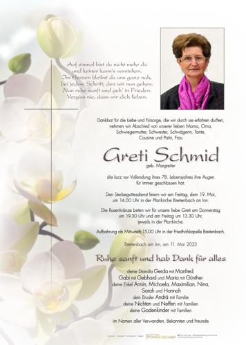 Parte von Greti Schmid