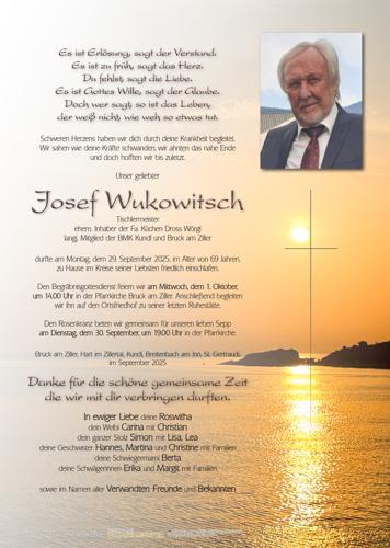Parte von Josef Wukowitsch