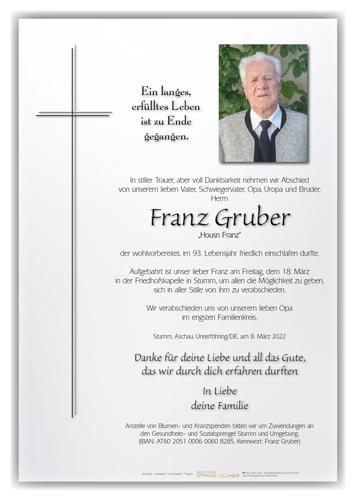 Parte von Franz Gruber
