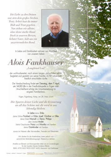 Parte von Alois Fankhauser