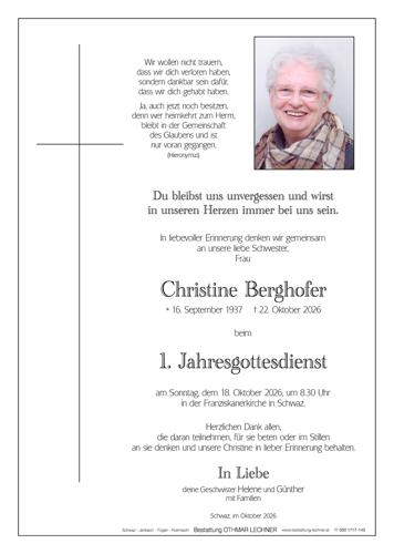 Parte von Christine Berghofer