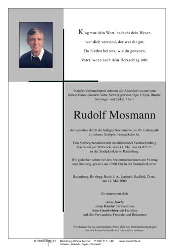 Parte von  Mosmann Rudolf Herr